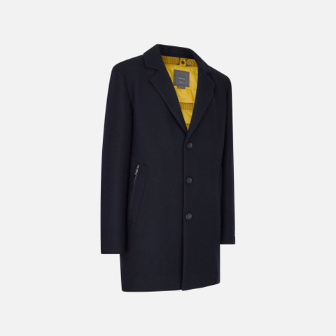 Woollen coats BALTMOORE MAN Dark Navy - image number 2 | GEOX