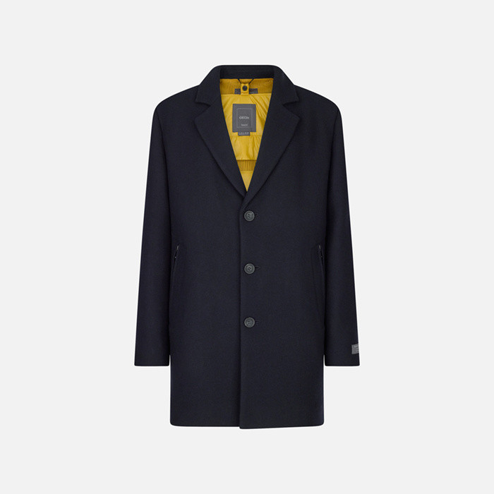 Woollen coats BALTMOORE MAN Dark Navy | GEOX