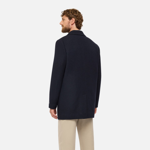 Woollen coats BALTMOORE MAN Dark Navy - image number 5 | GEOX