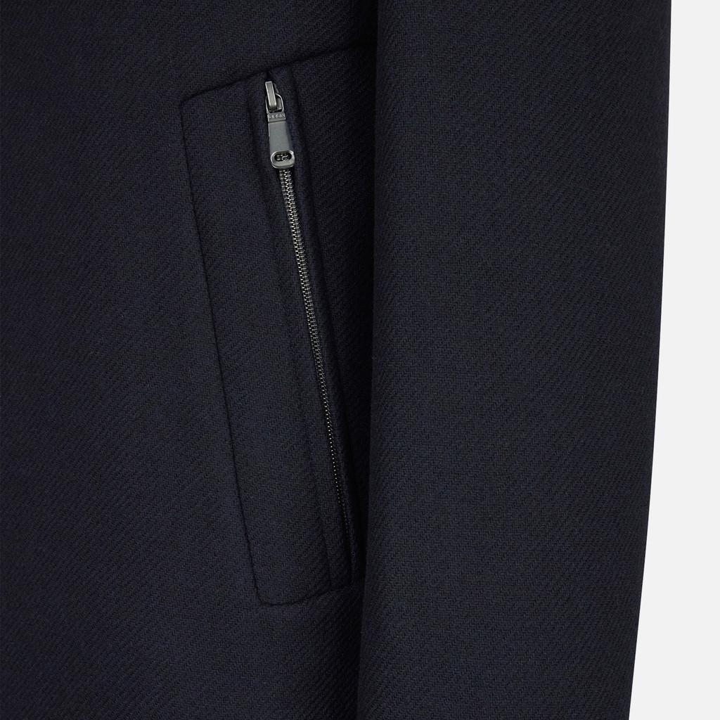 Woollen coats BALTMOORE MAN Dark Navy - image number 7 | GEOX