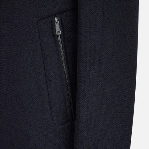 Woollen coats BALTMOORE MAN Dark Navy - image number 7 | GEOX