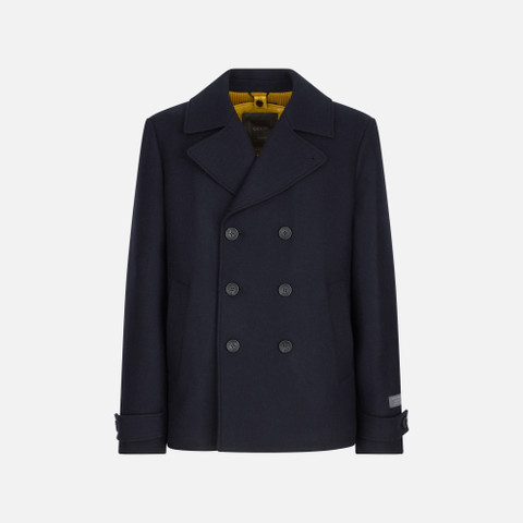 Woollen coats BALTMOORE MAN Dark Navy | GEOX