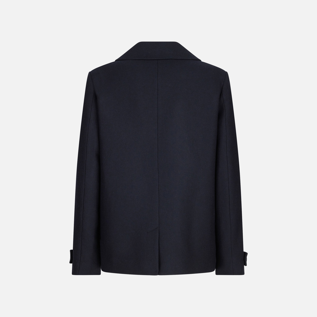 Woollen coats BALTMOORE MAN Dark Navy - image number 4 | GEOX