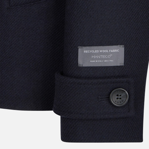 Woollen coats BALTMOORE MAN Dark Navy - image number 7 | GEOX