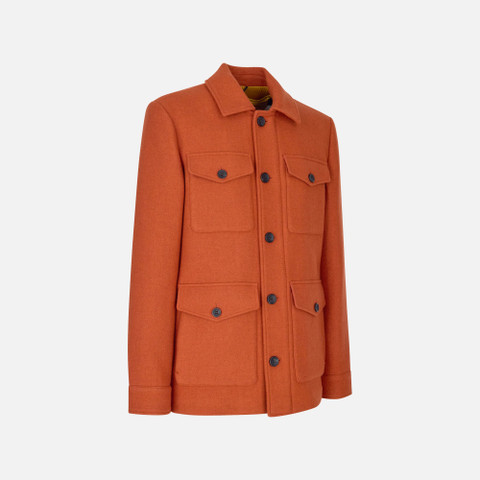 Woollen coats BALTMOORE MAN Bombay Brown - image number 2 | GEOX