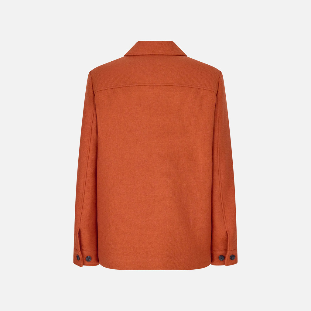 Woollen coats BALTMOORE MAN Bombay Brown - image number 4 | GEOX