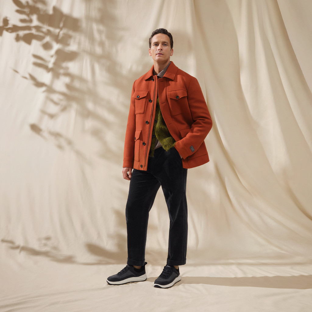 Woollen coats BALTMOORE MAN Bombay Brown - image number 11 | GEOX