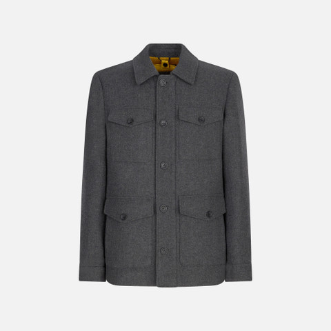 Woollen coats BALTMOORE MAN Dark Gull Gray | GEOX