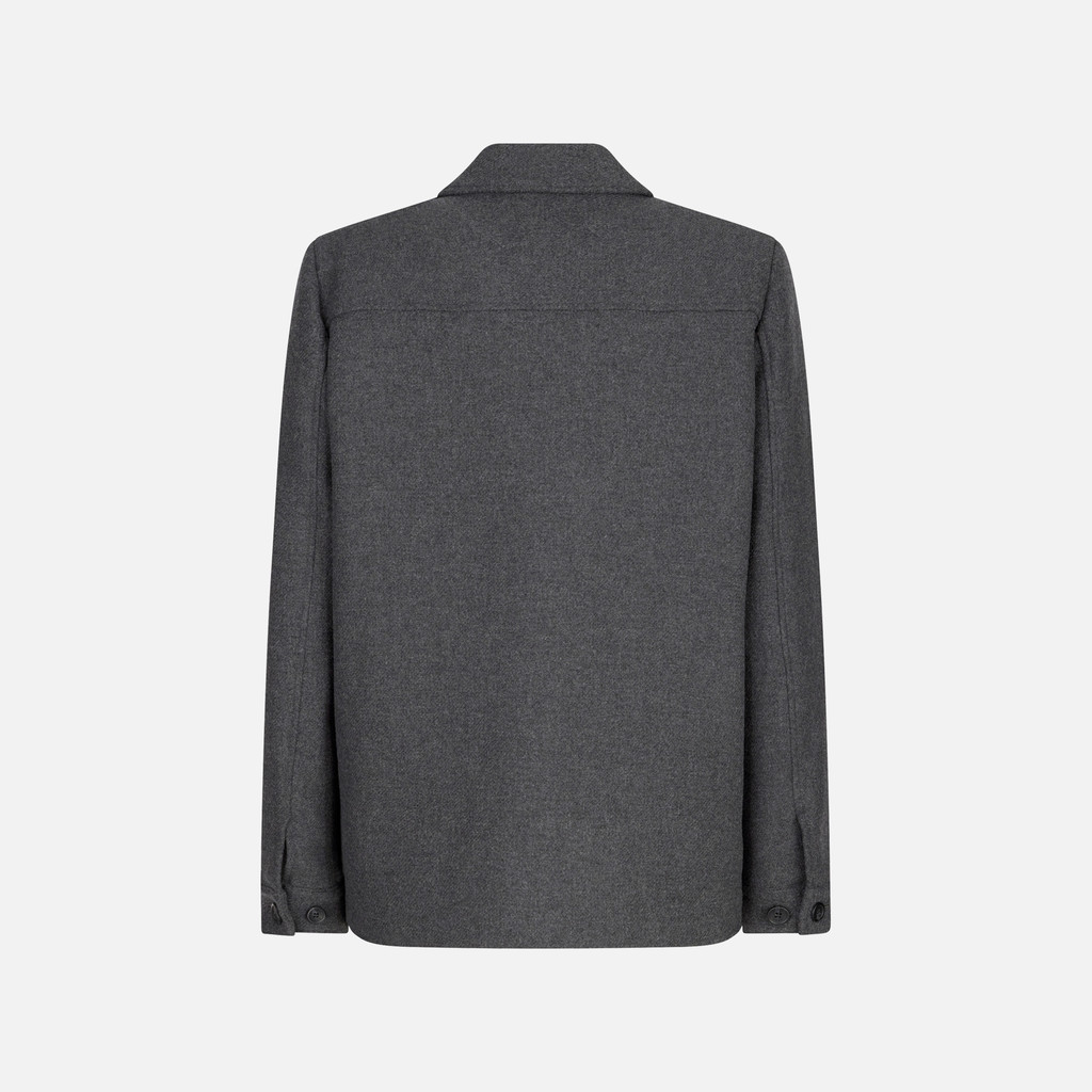 Woollen coats BALTMOORE MAN Dark Gull Gray - image number 4 | GEOX