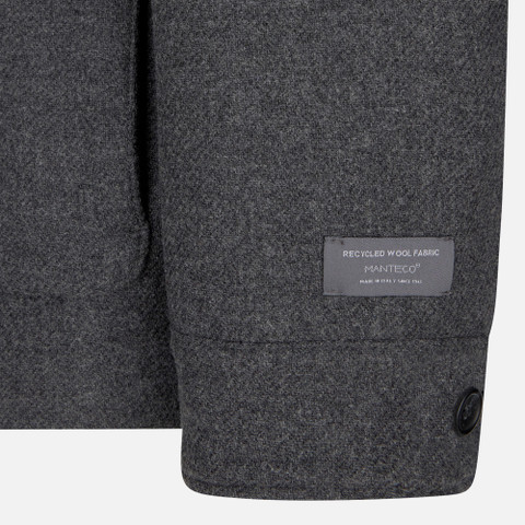 Woollen coats BALTMOORE MAN Dark Gull Gray - image number 7 | GEOX
