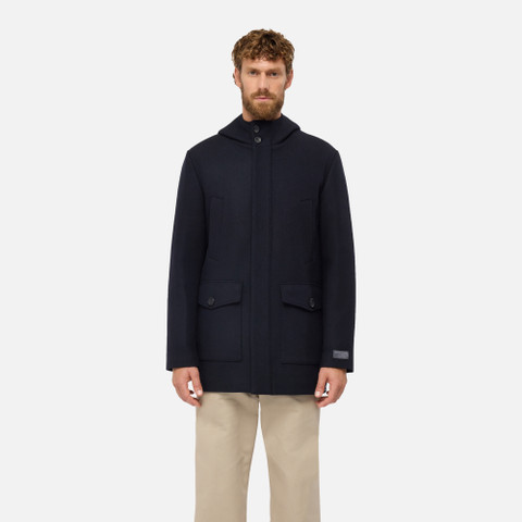 Woollen coats BALTMOORE MAN Dark Navy - image number 1 | GEOX