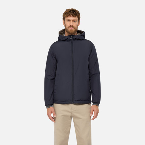 Reversible jacket JHARROD MAN Sky captain/Kalamata - image number 1 | GEOX