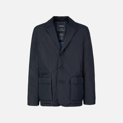 Synthetic down jacket AVERY MAN Sky captain - image number 0 | GEOX
