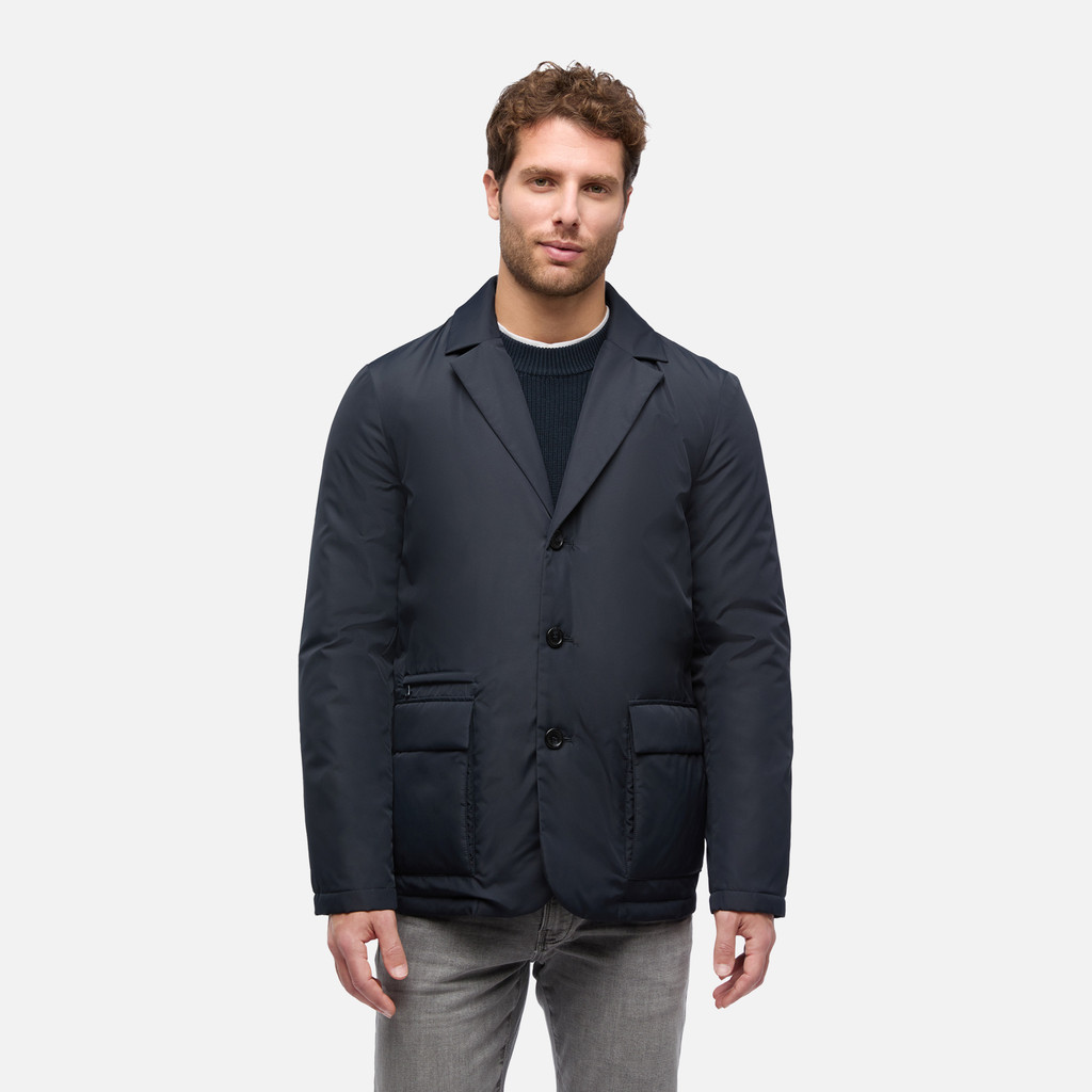 Synthetic down jacket AVERY MAN Sky captain - image number 1 | GEOX