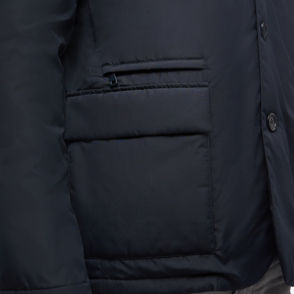 Synthetic down jacket AVERY MAN Sky captain - image number 8 | GEOX