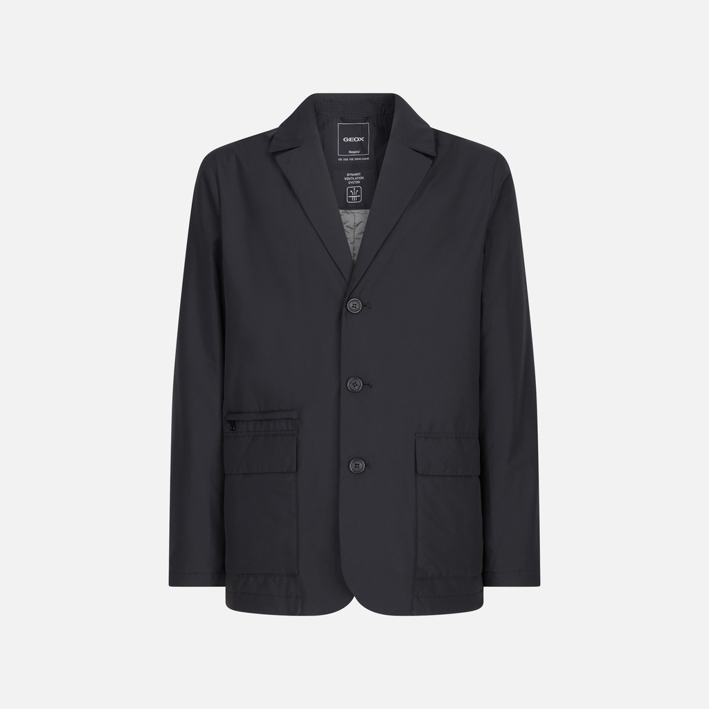 Synthetic down jacket AVERY MAN Black - image number 0 | GEOX