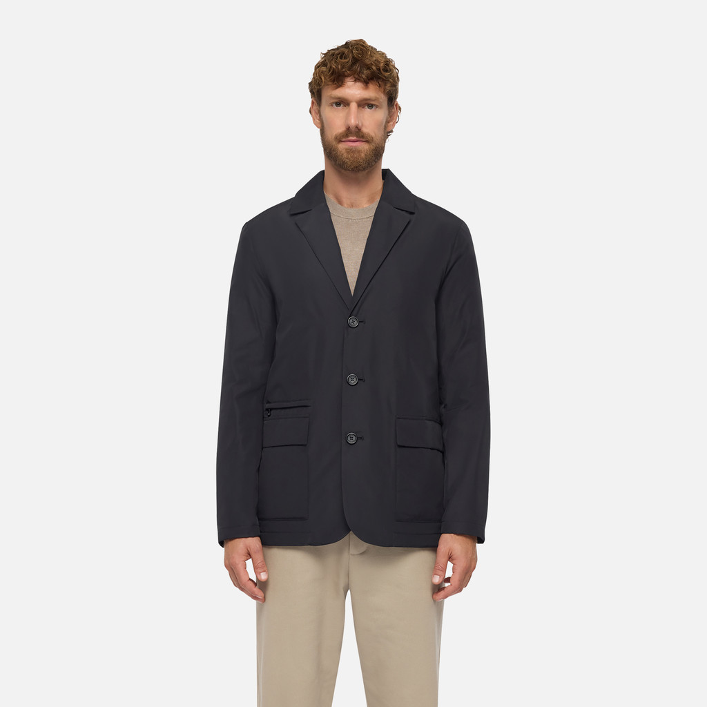 Synthetic down jacket AVERY MAN Black - image number 1 | GEOX