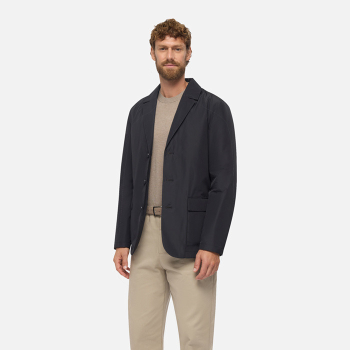 Jacke mit synthetischen Daunen AVERY HERR Schwarz | GEOX