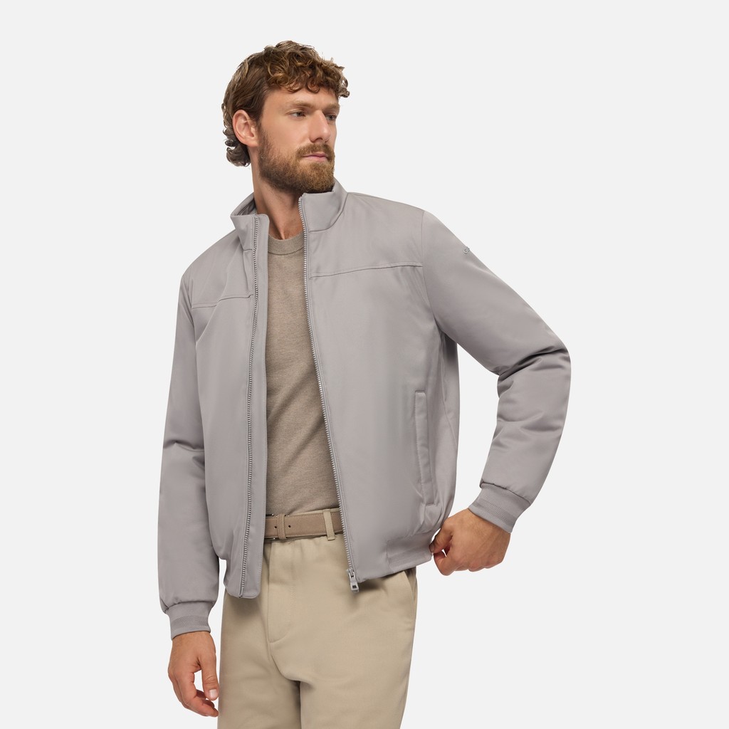 Bomber jacket VINCIT MAN Sharkskin - image number 3 | GEOX