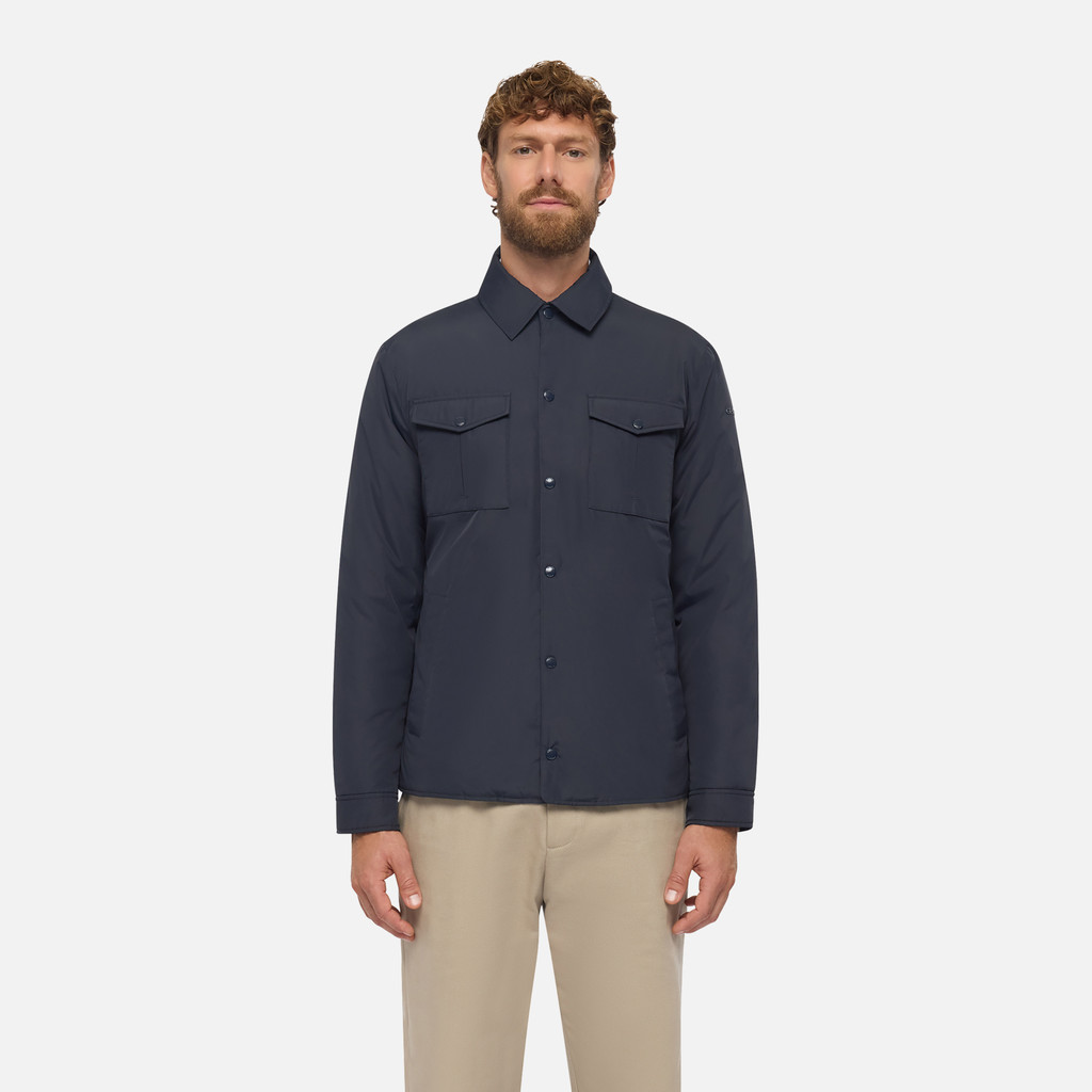 Mid-season jacket AVERY MAN Sky captain - image number 1 | GEOX