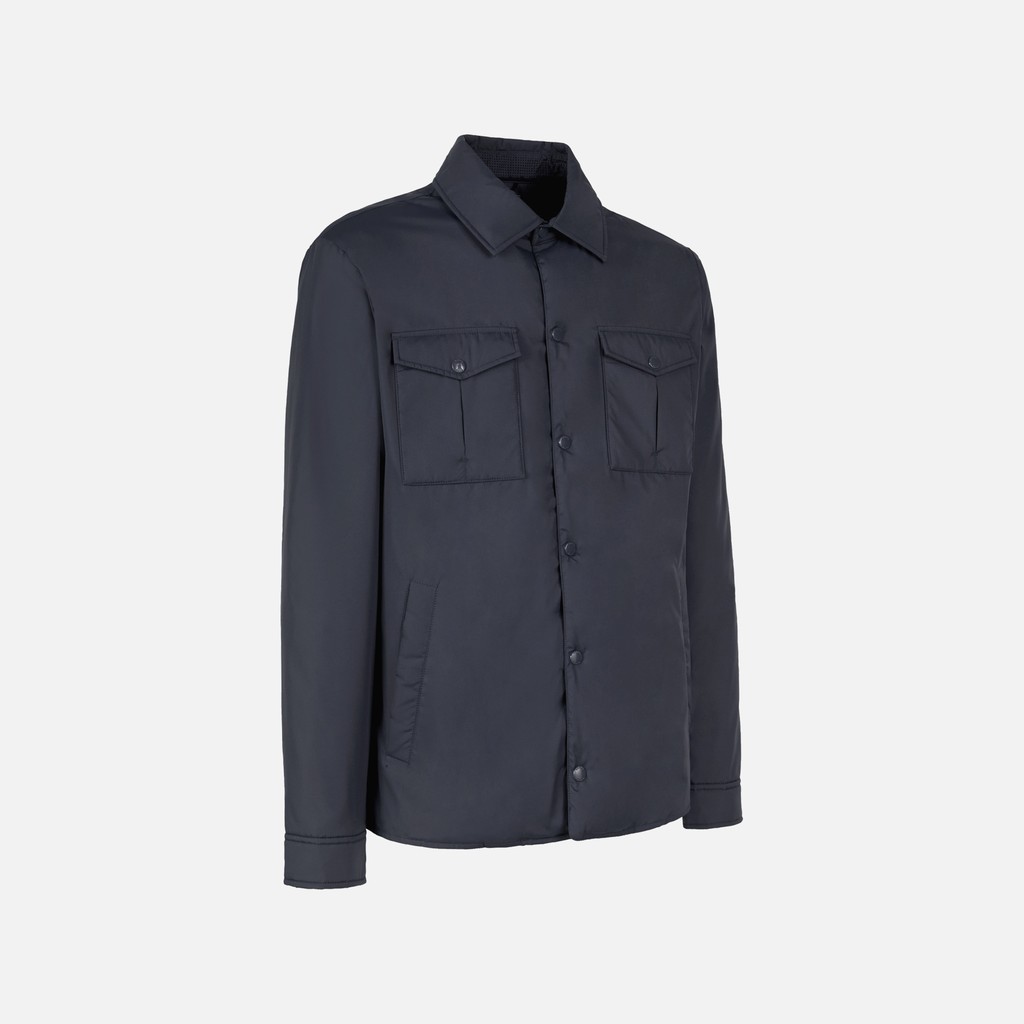 Mid-season jacket AVERY MAN Sky captain - image number 2 | GEOX