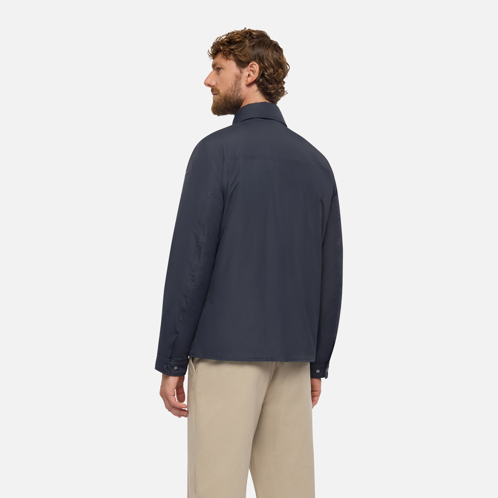 Mid-season jacket AVERY MAN Sky captain - image number 5 | GEOX