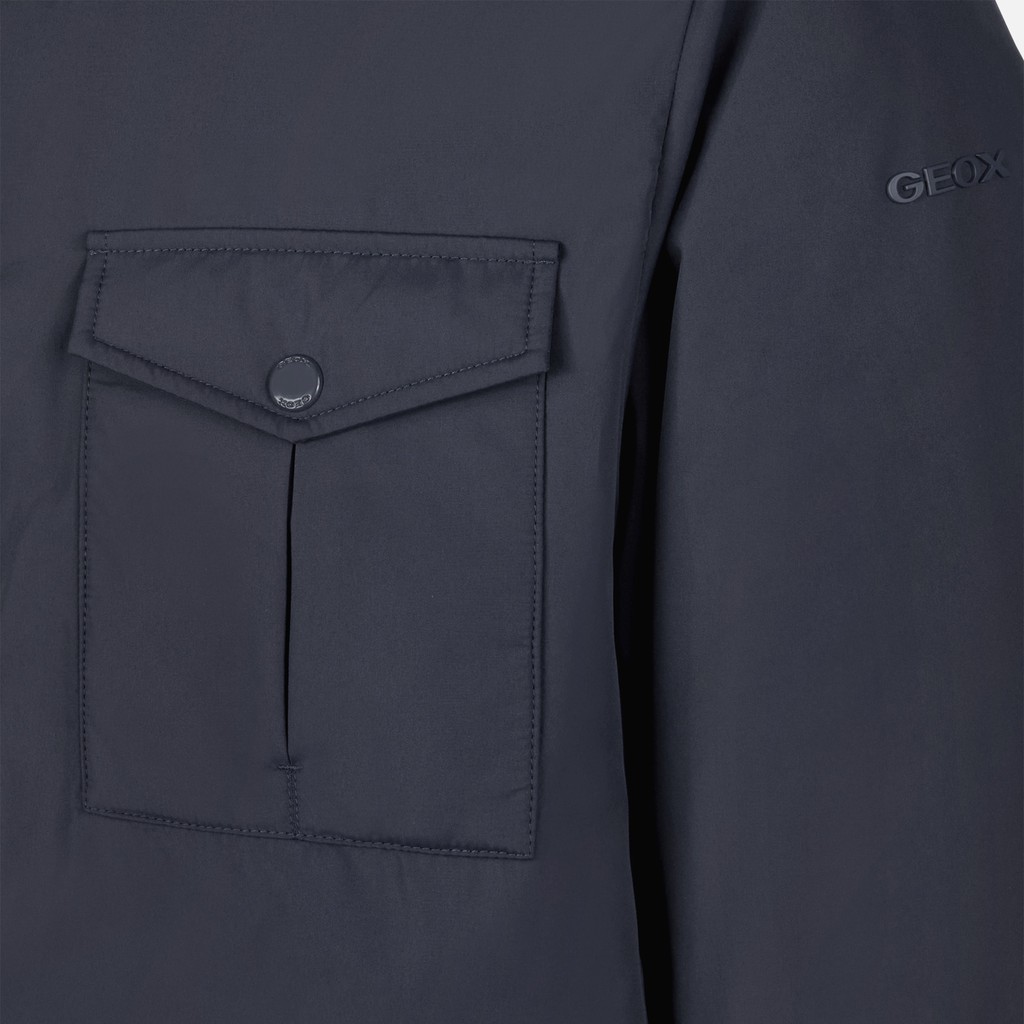 Mid-season jacket AVERY MAN Sky captain - image number 7 | GEOX