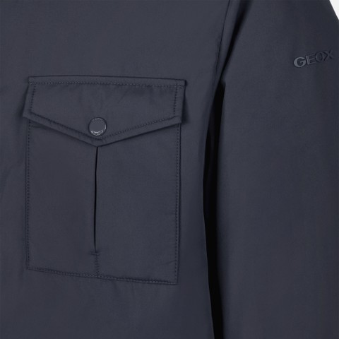 Mid-season jacket AVERY MAN Sky captain - image number 7 | GEOX
