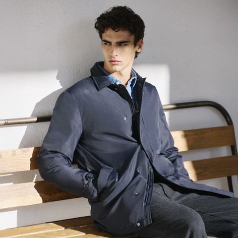 Trench coat AVERY MAN Sky captain - image number 9 | GEOX