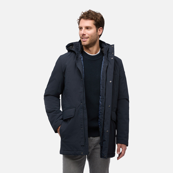 Trench coat ANDALO HOMME Bleu nuit | GEOX