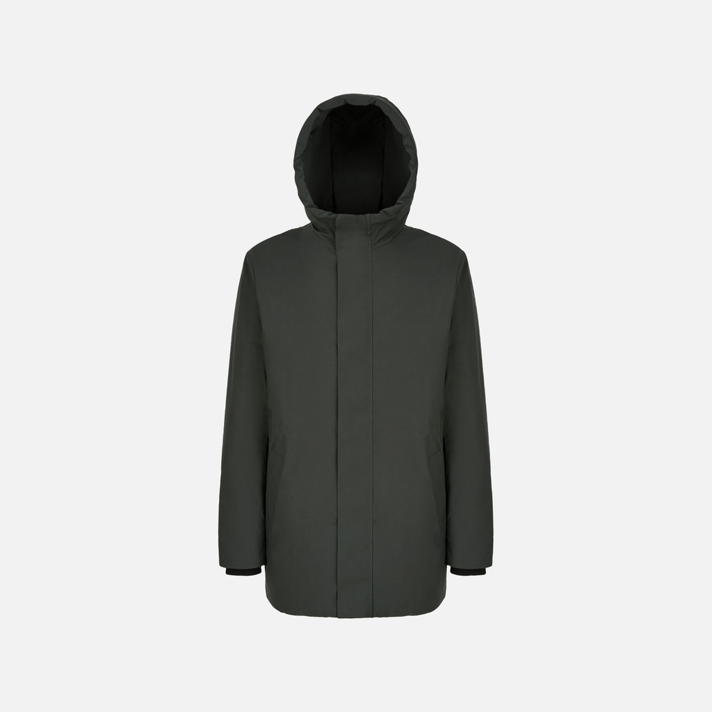 Long parka SPHERICA MAN Light scarab - image number 0 | GEOX