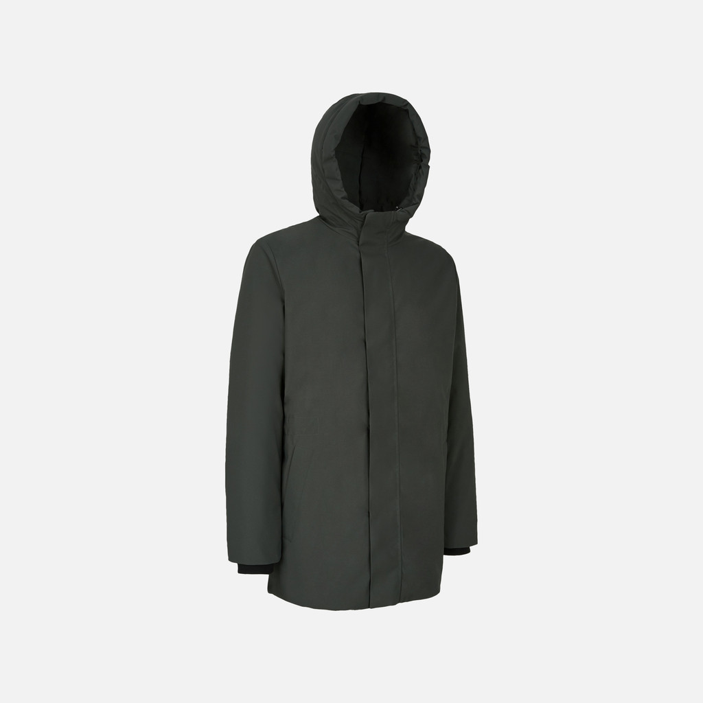 Long parka SPHERICA MAN Light scarab - image number 2 | GEOX