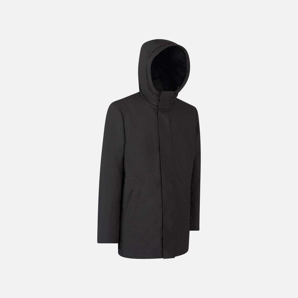 Trench coat SPHERICA MAN Black - image number 6 | GEOX