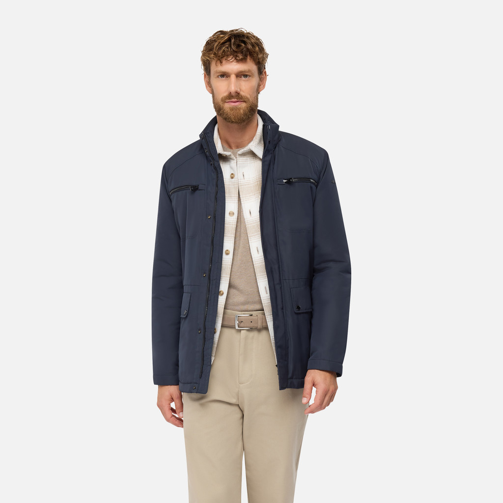 Chaqueta acolchada RENNY HOMBRE Azul medianoche - image number 3 | GEOX