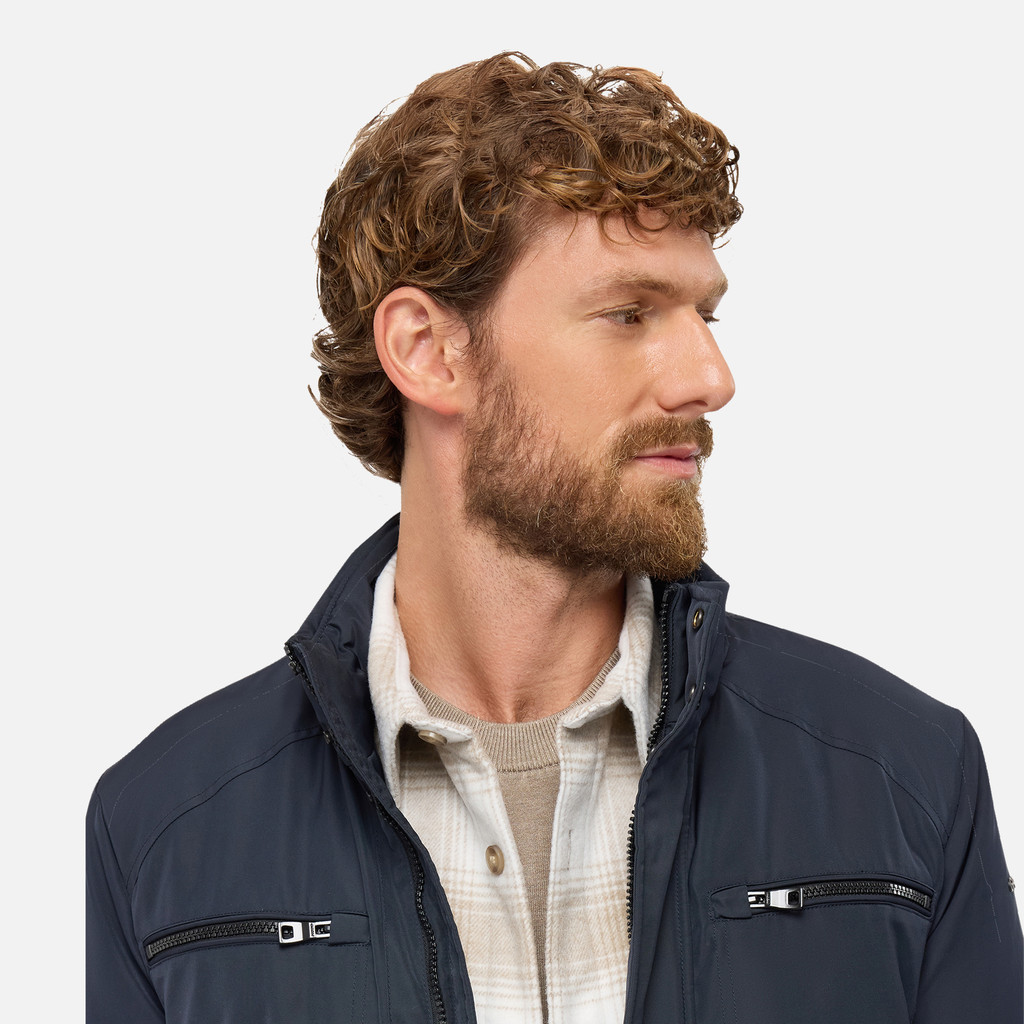 Chaqueta acolchada RENNY HOMBRE Azul medianoche - image number 8 | GEOX