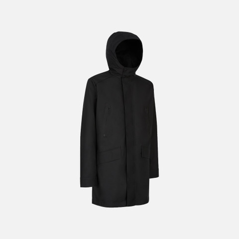 Trench coat ANYWECO MAN Black - image number 2 | GEOX