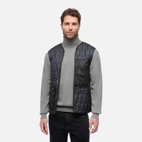 Trench coat ANYWECO MAN Black - image number 9 | GEOX