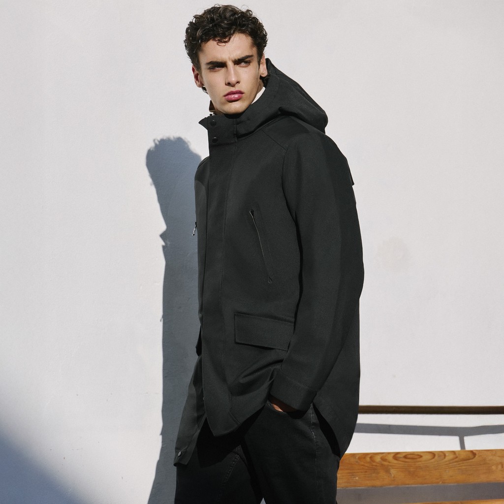 Trench ANYWECO   HOMBRE Negro - image number 10 | GEOX