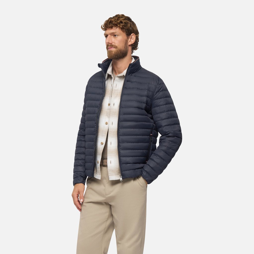 Short down jacket WARRENS MAN Sky captain - image number 3 | GEOX