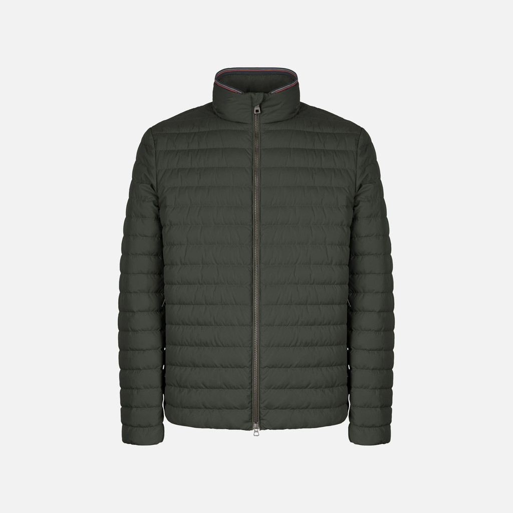 Short down jacket WARRENS MAN Light scarab - image number 0 | GEOX