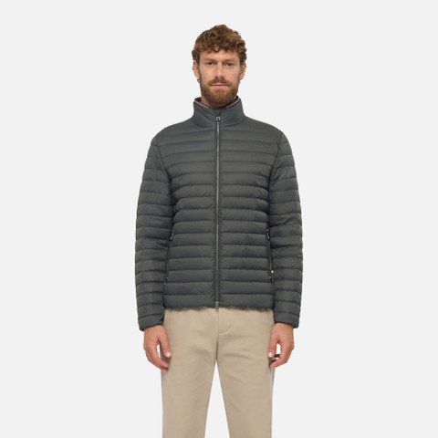 Short down jacket WARRENS MAN Light scarab - image number 1 | GEOX