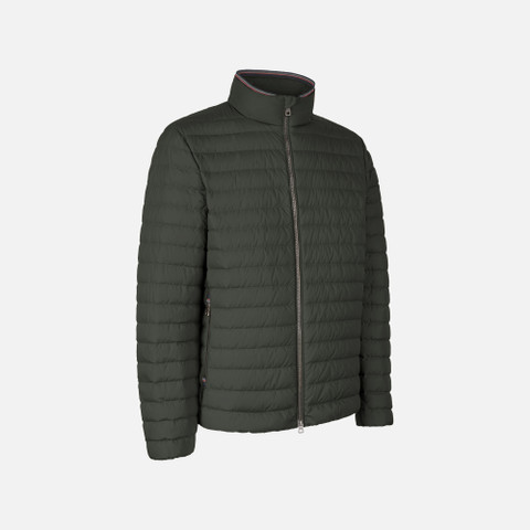 Short down jacket WARRENS MAN Light scarab - image number 1 | GEOX