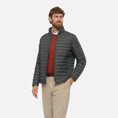 Short down jacket WARRENS MAN Light scarab | GEOX