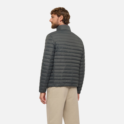 Short down jacket WARRENS MAN Light scarab - image number 2 | GEOX