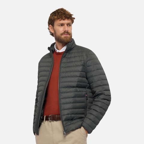 Short down jacket WARRENS MAN Light scarab - image number 3 | GEOX