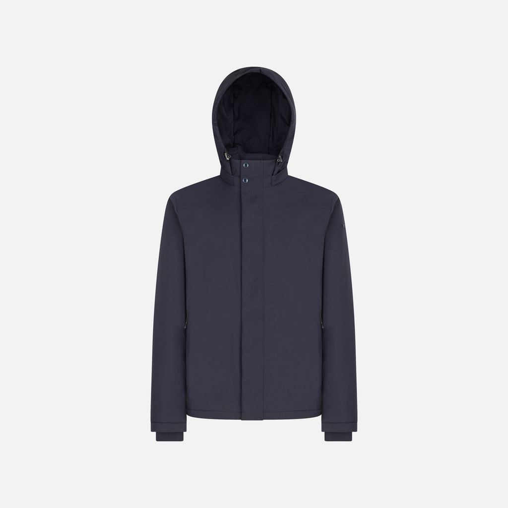 Short down jacket AURELIO MAN Sky captain - image number 0 | GEOX