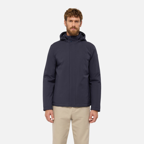 Short down jacket AURELIO MAN Sky captain - image number 1 | GEOX