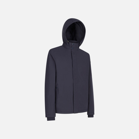 Short down jacket AURELIO MAN Sky captain - image number 2 | GEOX