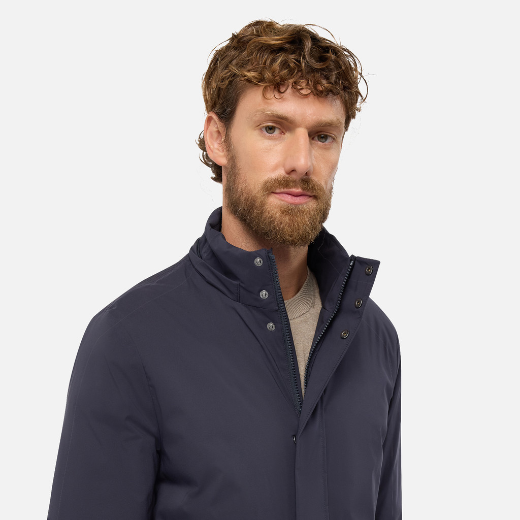 Short down jacket AURELIO MAN Sky captain - image number 8 | GEOX