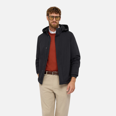 Short down jacket AURELIO MAN Black - image number 0 | GEOX